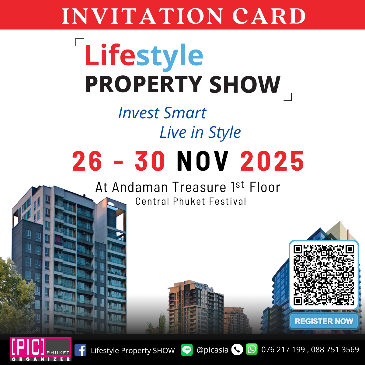Free Pre-Registration
Lifestyle PROPERTY SHOW 26 - 30 NOV. 2025